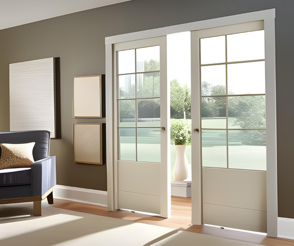 The Advantages Of Pocket French Doors Glass Wood Panel Interior