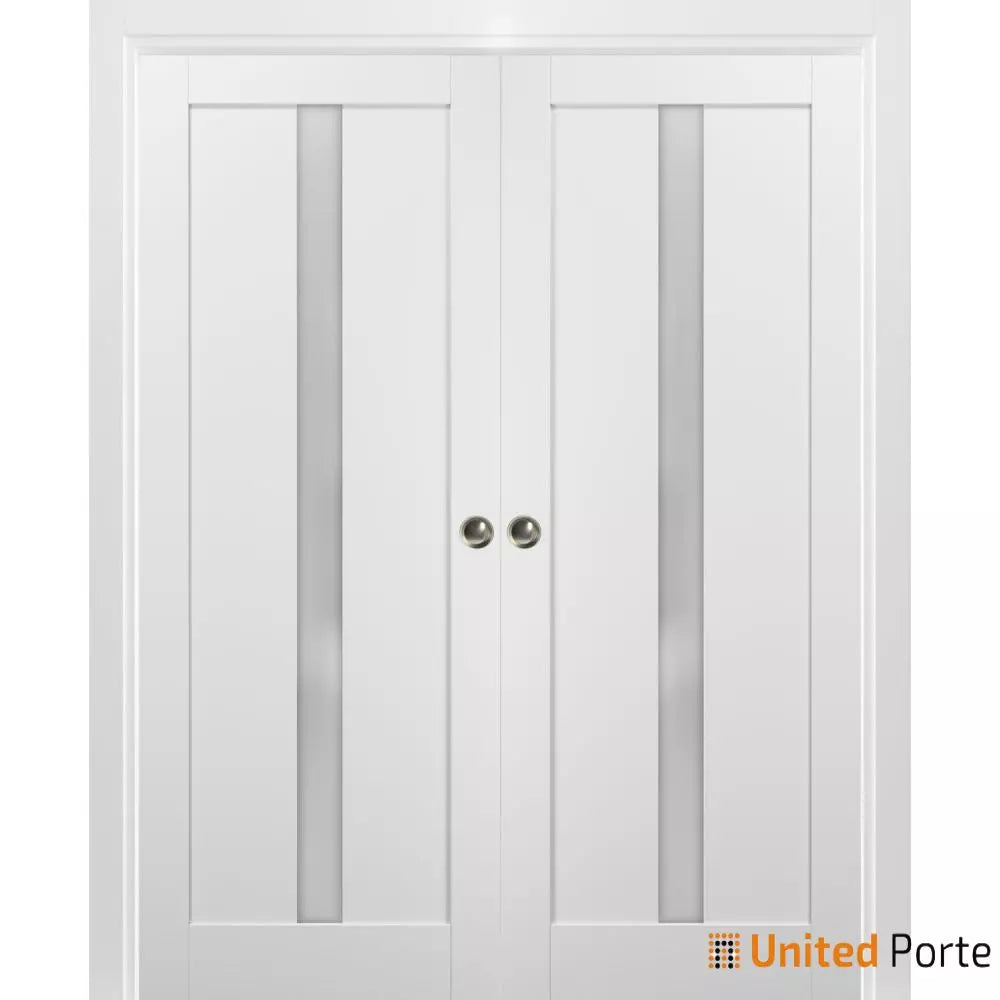 French Pocket Door with Frames Solid Wood Interior Sliding Closet