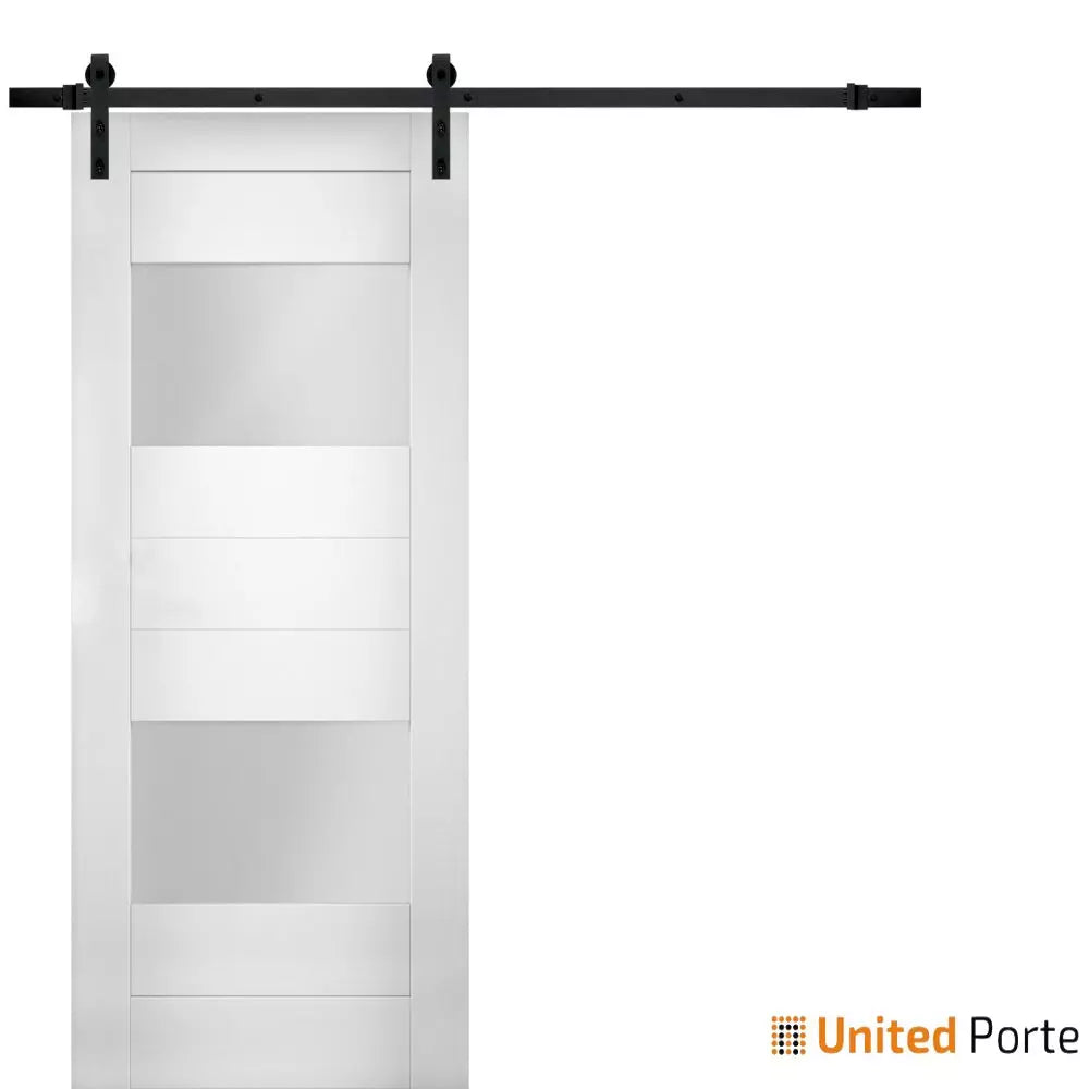 Modern Barn Door with Opaque Glass Solid Panel Interior Doors Buy