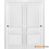 Sliding Closet Bypass Door with Decorative Panels | 3-Panels Wooden Solid Doors | Buy Doors Online