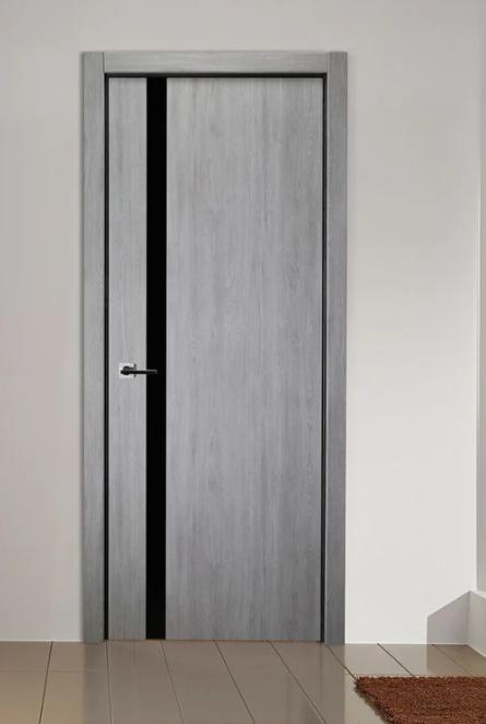 Interior Doors with Black Glass