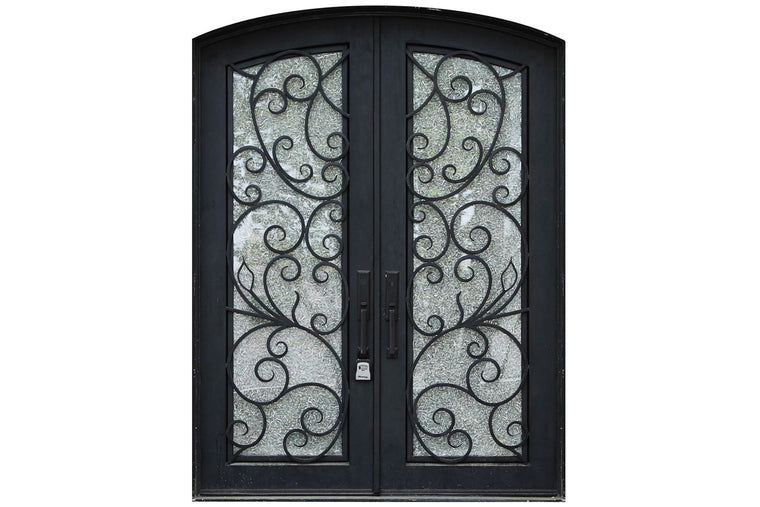 Nova Royal Series Wrought Iron Custom Exterior Door Style 001