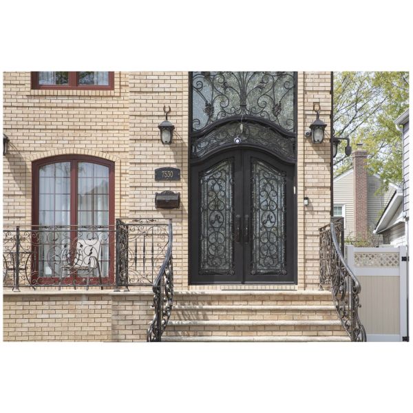 Nova Royal Series Wrought Iron Custom Exterior Door Style 010