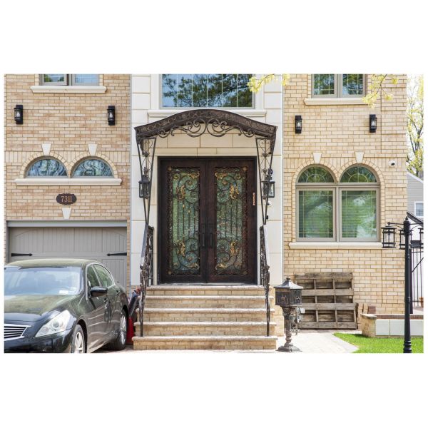 Nova Royal Series Wrought Iron Custom Exterior Door Style 013