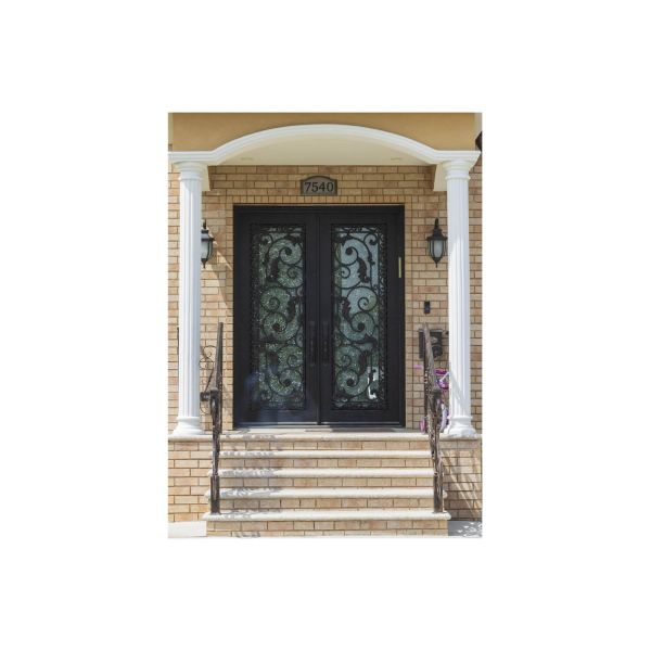 Nova Royal Series Wrought Iron Custom Exterior Door Style 018