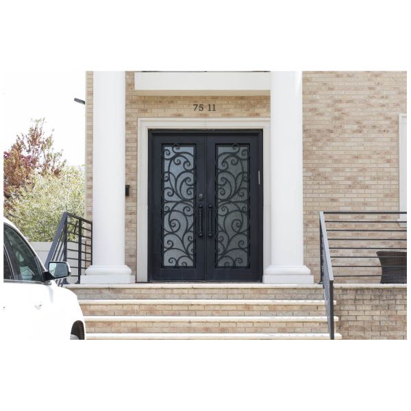 Nova Royal Series Wrought Iron Custom Exterior Door Style 019