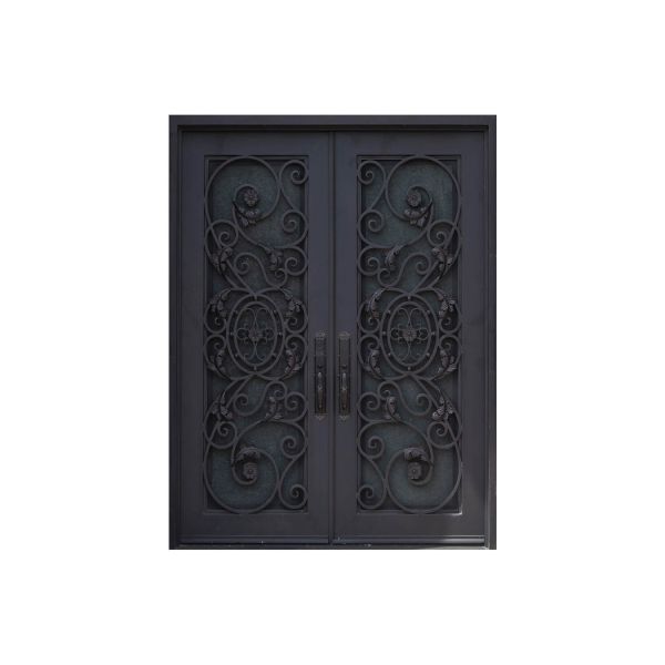 Nova Royal Series Wrought Iron Custom Exterior Door Style 020