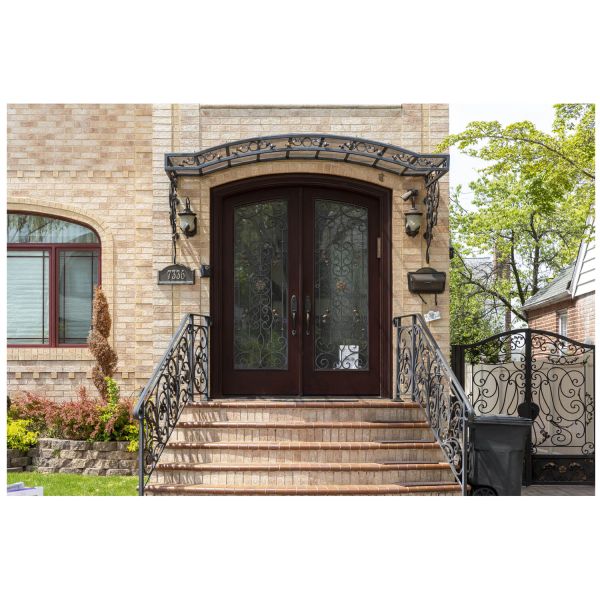 Nova Royal Series Wrought Iron Custom Exterior Door Style 025