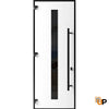 Entry Metal Modern Painted Door | Ronex 1055 Teak 96"