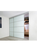 Nova Sliding Closet Doors - Style 04 | Panel Door | Light Aloe Wood