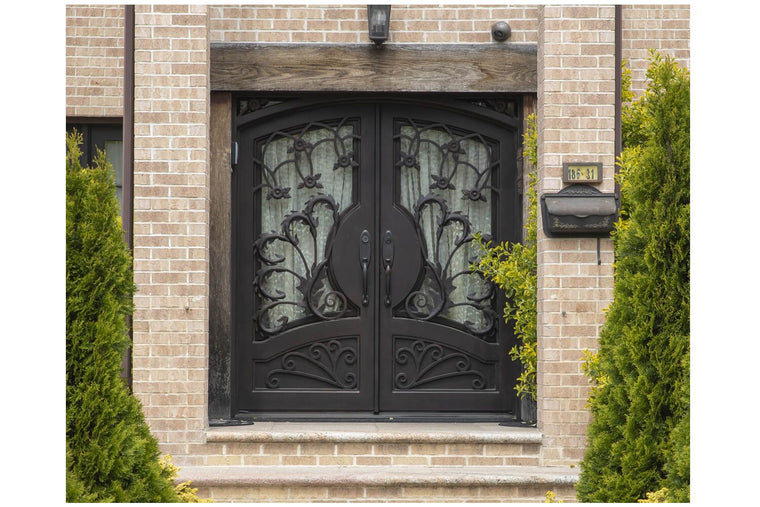 Nova Royal Series Wrought Iron Custom Exterior Door Style 047