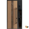 Entry Metal Modern Painted Door | Ronex 1055 Teak 96"