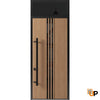 Entry Metal Modern Painted Door | Ronex 1055 Teak 96"