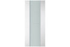 Nova Italia Vetro 1H Alaskan White Laminate Interior Door | Buy Doors Online