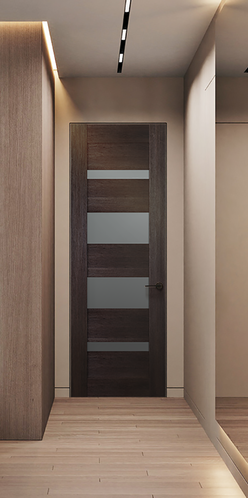 Avon 07 01 Vetro Veralinga Oak Frameless Belldinni Modern Interior Door