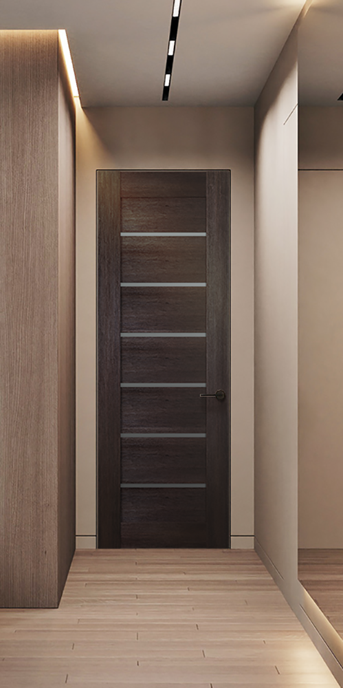Avon 07 02 Vetro Veralinga Oak Frameless Belldinni Modern Interior Door