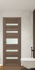 Avon 07 05 Vetro Pecan Nutwood Frameless Belldinni Modern Interior Door