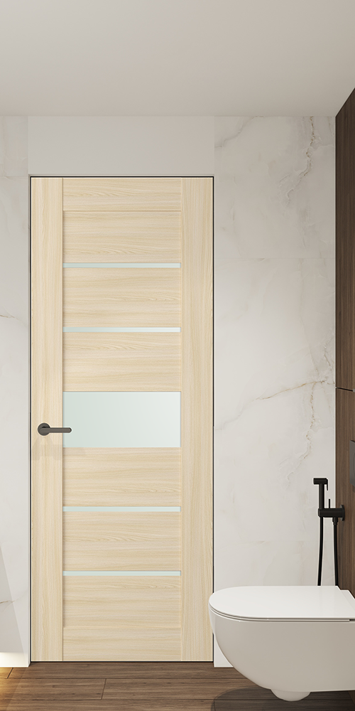 Avon 07 06 Vetro Loire Ash Frameless Belldinni Modern Interior Door