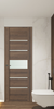 AVON 07 06 VETRO PECAN NUTWOOD FRAMELESS BELLDINNI MODERN INTERIOR DOOR | Buy Doors Online