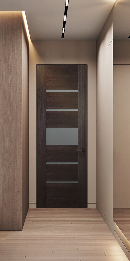 Avon 07 06 Vetro Veralinga Oak Frameless Belldinni Modern Interior Door