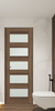 AVON 07 07 VETRO PECAN NUTWOOD FRAMELESS BELLDINNI MODERN INTERIOR DOOR | Buy Doors Online