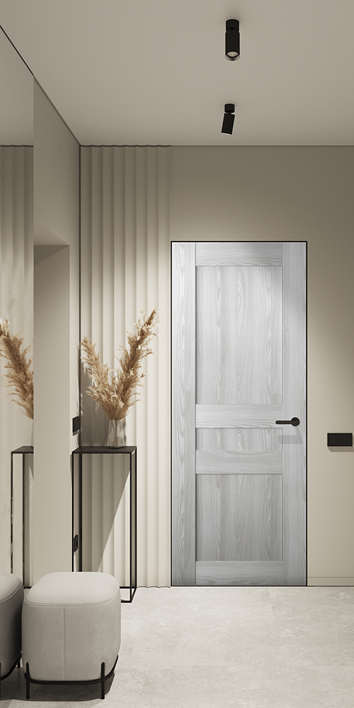 Avon 07 2R Ribeira Ash Frameless Belldinni Modern Interior Door
