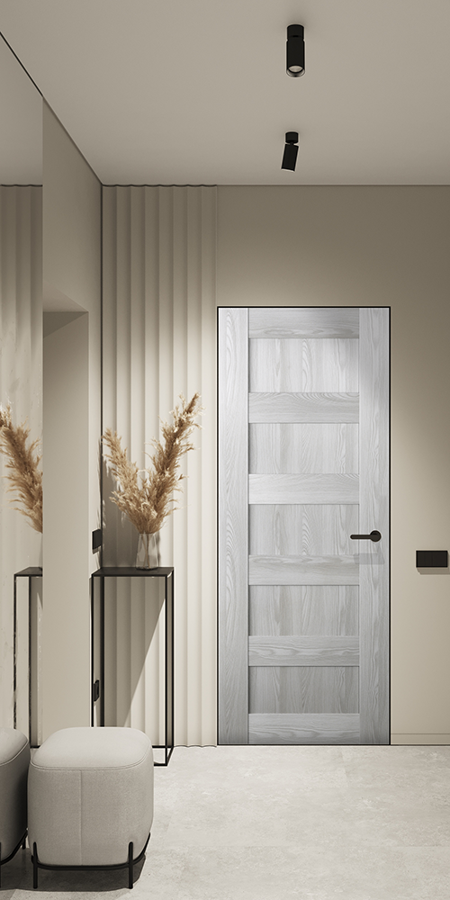 Avon 07 4R Ribeira Ash Frameless Belldinni Modern Interior Door