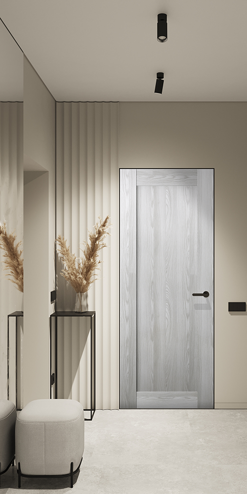 Avon 07 Ribeira Ash Frameless Belldinni Modern Interior Door