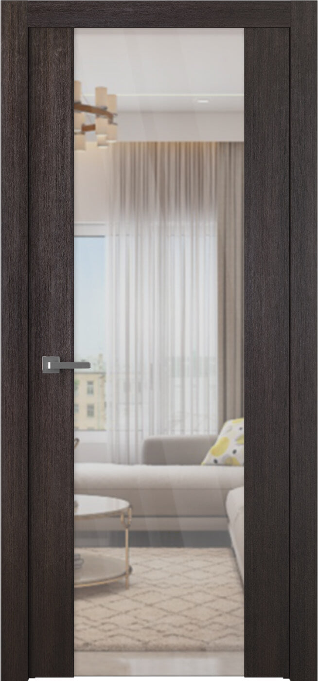 Avon 202 Clear Vetro Veralinga Oak Belldinni Modern Interior Door