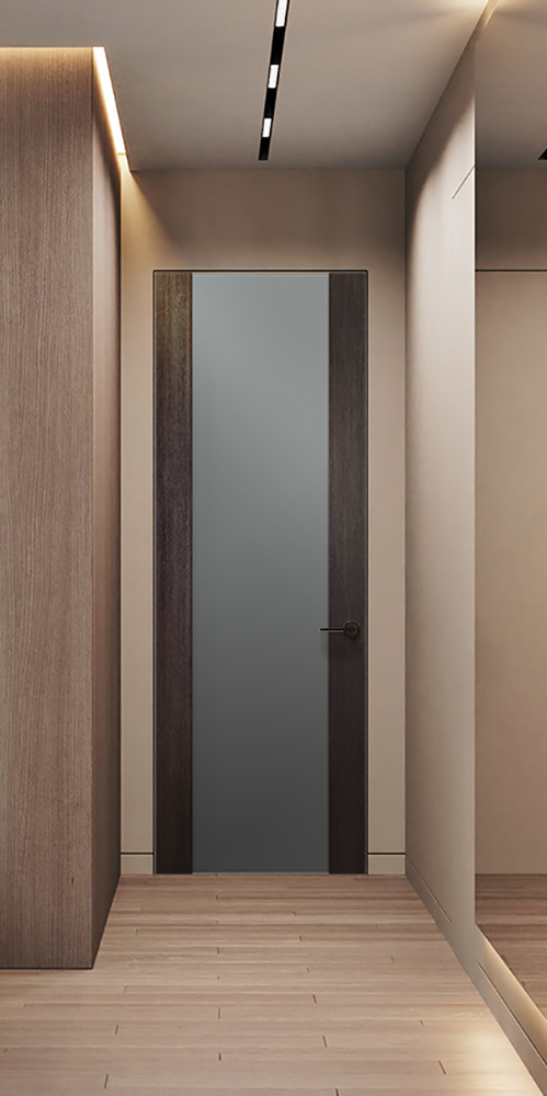 Avon 202 Vetro Veralinga Oak Frameless Belldinni Modern Interior Door