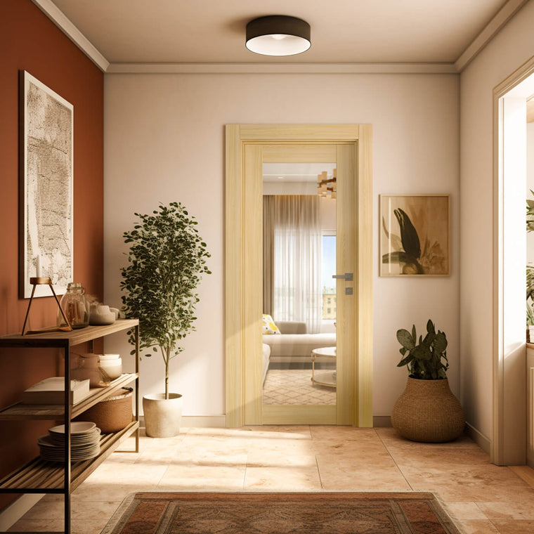 Avon 207 Clear Vetro Loire Ash Belldinni Modern Interior Door