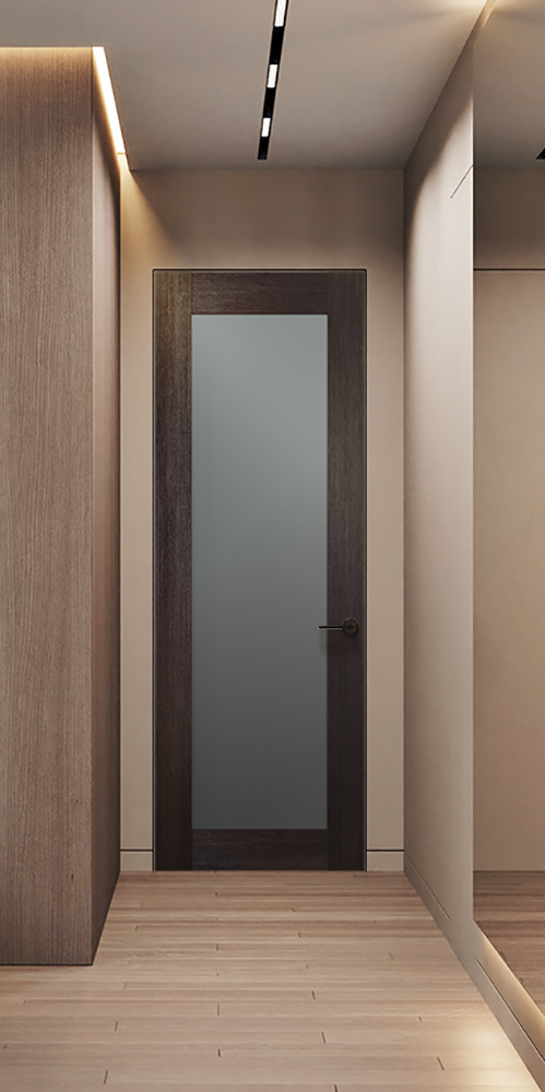 Avon 207 Vetro Veralinga Oak Frameless Belldinni Modern Interior Door