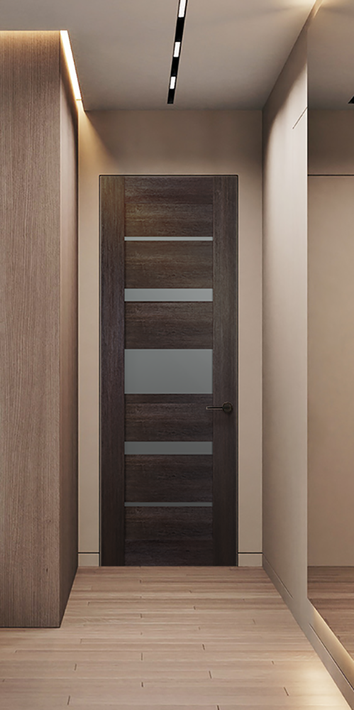 Avon 07 03 Vetro Veralinga Oak Frameless Belldinni Modern Interior Door