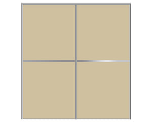 Nova Sliding Closet Doors - Style 02 | Panel Door | Beige | Buy Doors Online