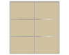 Nova Sliding Closet Doors - Style 03 | Panel Door | Beige | Buy Doors Online