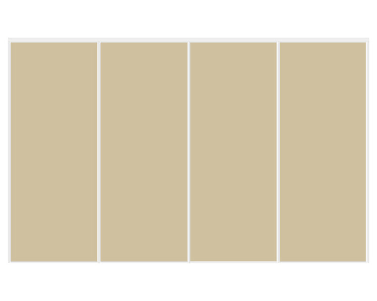 Nova Sliding Closet Doors - Style 01 | Glass Door | Beige