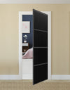 Nova Pivot Closet Doors - Style 04 | Panel Door | Swing Door | Black Ash | Buy Doors Online