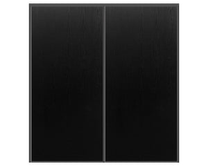 Nova Sliding Closet Doors - Style 01 | Panel Door | Black Ash | Buy Doors Online