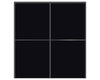 Nova Sliding Closet Doors - Style 02 | Panel Door | Black | Buy Doors Online