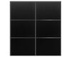 Nova Sliding Closet Doors - Style 03 | Panel Door | Black Ash | Buy Doors Online