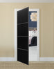 Nova Pivot Closet Doors - Style 04 | Panel Door | Swing Door | Black Ash | Buy Doors Online