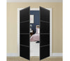 Nova Pivot Closet Doors - Style 04 | Panel Door | Swing Door | Black Ash | Buy Doors Online