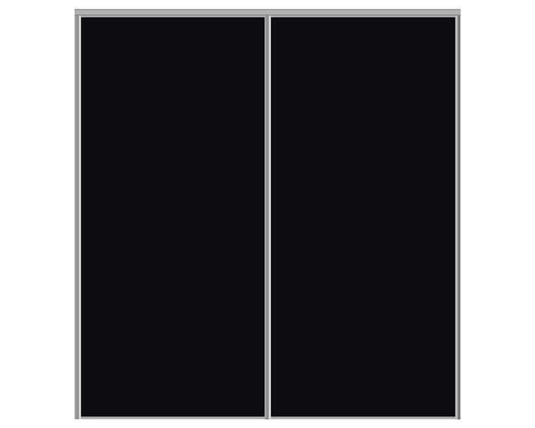 Nova Sliding Closet Doors - Style 01 | Glass Door | Black