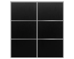 Nova Sliding Closet Doors - Style 03 | Panel Door | Black Ash | Buy Doors Online