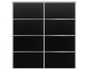 Nova Sliding Closet Doors - Style 04 | Panel Door | Black Ash | Buy Doors Online
