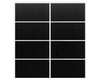 Nova Sliding Closet Doors - Style 04 | Panel Door | Black Ash | Buy Doors Online