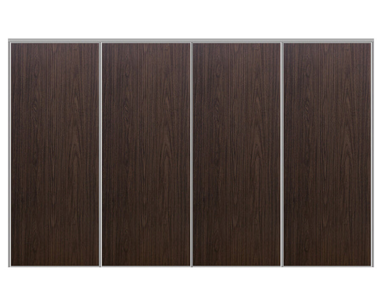 Nova Sliding Closet Doors - Style 01 | Panel Door | Black Walnut