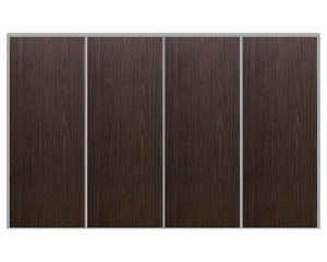 Nova Sliding Closet Doors - Style 01 | Panel Door | Black Walnut | Buy Doors Online