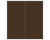 Nova Sliding Closet Doors - Style 01 | Panel Door | Brown | Buy Doors Online