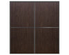 Nova Sliding Closet Doors - Style 02 | Panel Door | Black Walnut | Buy Doors Online